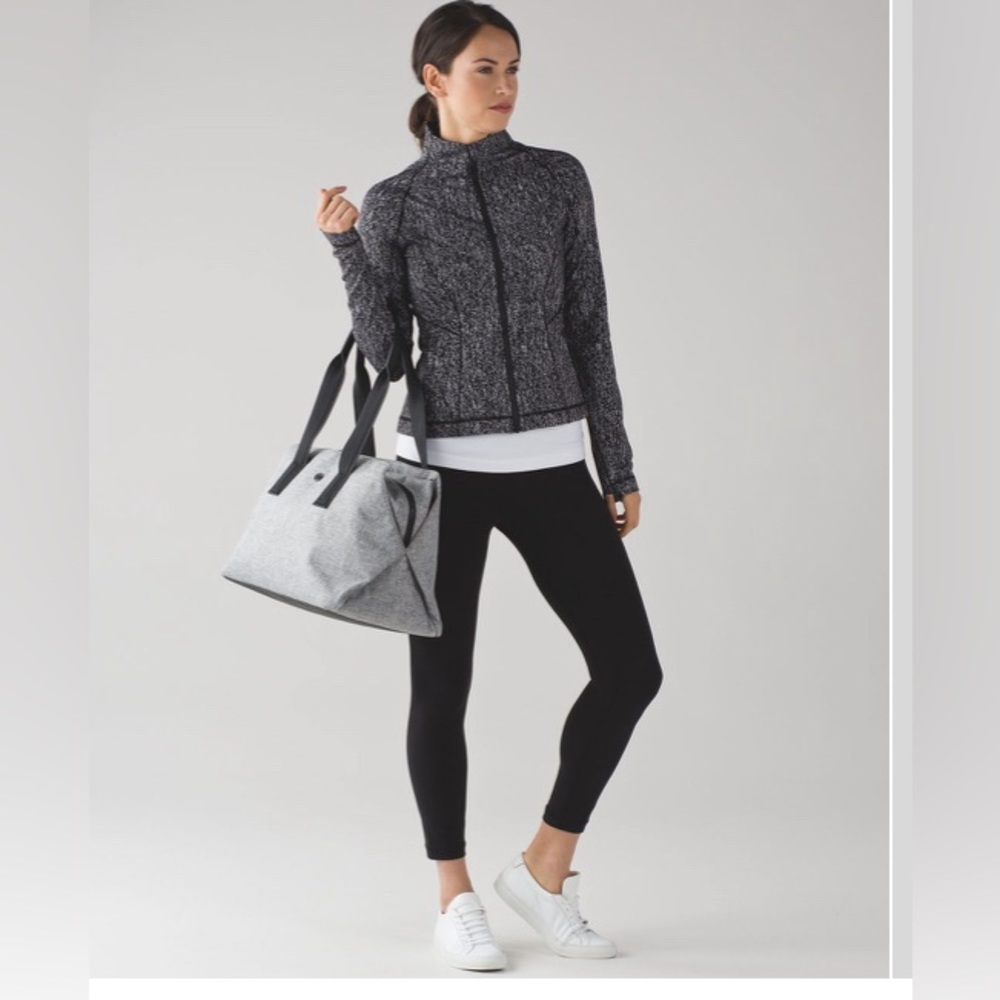 lululemon Lightly Jacket Luon Suited Jacquard Black White